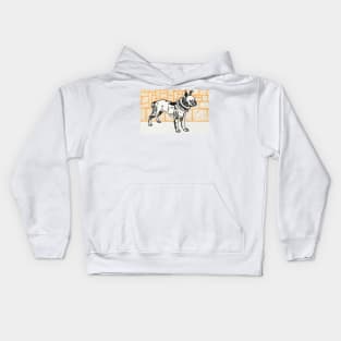 dog illustration Kids Hoodie